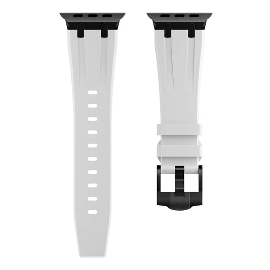 AP Silicone Watch Band For Apple Watch SE 2022 40mm(Black White) by buy2fix