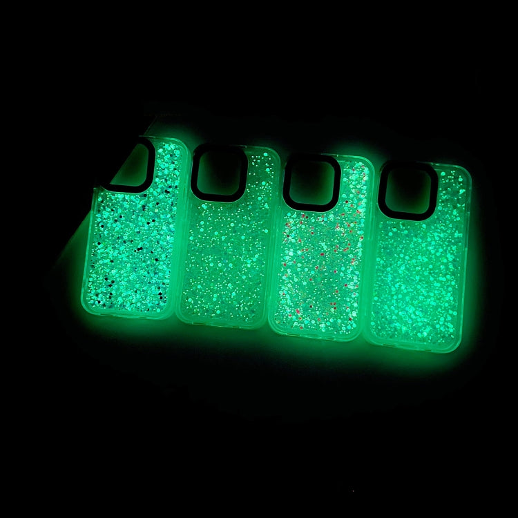 For iPhone 14 Pro Max Noctilucent Light Drip Glue Shockproof Phone Case(Green) by buy2fix