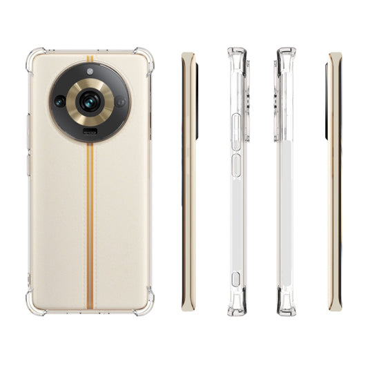 For Realme 11 Pro 5G Shockproof Non-slip Thickening TPU Phone Case(Transparent) by buy2fix