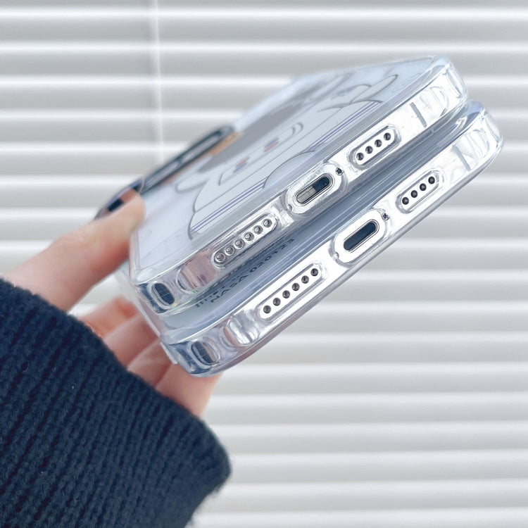 For iPhone 14 Pro Astronaut Pattern Shockproof PC Protective Phone Case(Black) by buy2fix