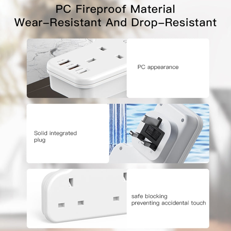 Yesido MC-15 PD+QC 3.0 3250W Home High Power Fast Charging Socket, Plug Type:UK Plug(White) by Yesido