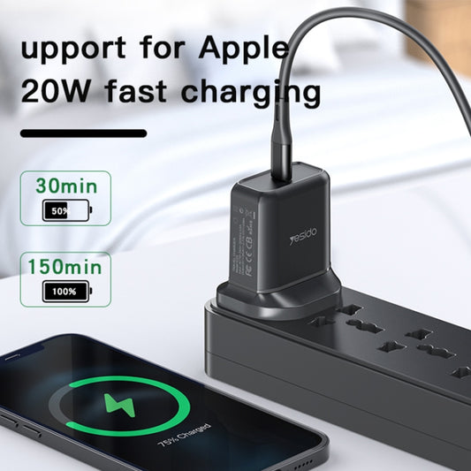 Yesido YC-29 PD 25W Type-C Port Fast Charger(UK Plug) by Yesido