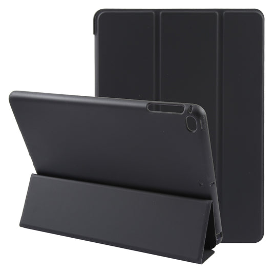For iPad 9.7 2018 & 2017 / Air / Air2 GEBEI 3-folding Holder Shockproof Flip Leather Tablet Case(Black) - iPad 9.7 (2018) & (2017) Cases by GEBEI | Online Shopping UK | buy2fix