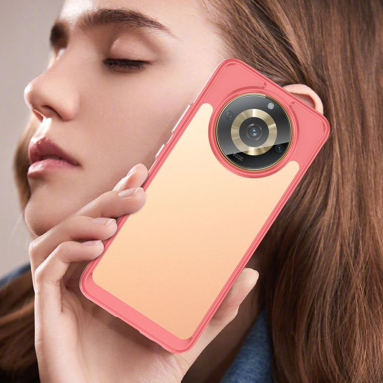 For Realme 11 5G Colorful Series Acrylic Hybrid TPU Phone Case(Red) by buy2fix