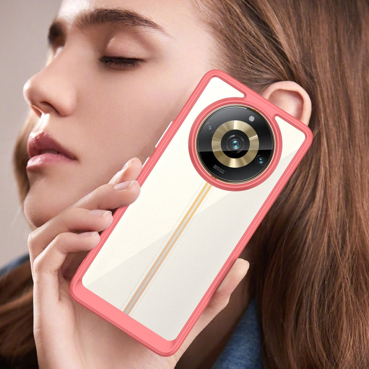 For Realme 11 Pro+ Colorful Series Acrylic Hybrid TPU Phone Case(Red) by buy2fix