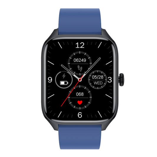 T19 Pro 1.96 inch IP67 Waterproof Silicone Band Smart Watch, Supports Dual-mode Bluetooth Call / Heart Rate Monitoring(Blue) by buy2fix