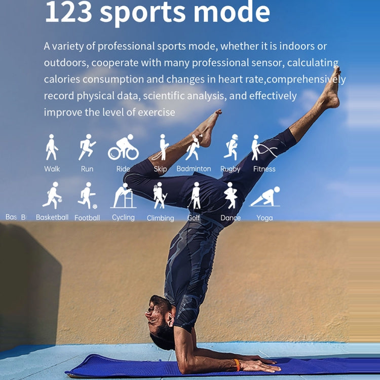 T19 Pro 1.96 inch IP67 Waterproof Silicone Band Smart Watch, Supports Dual-mode Bluetooth Call / Heart Rate Monitoring(Gold) by buy2fix