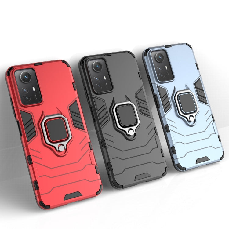 For Xiaomi Redmi Note 12S 4G Magnetic Ring Holder PC + TPU Phone Case(Black) by buy2fix