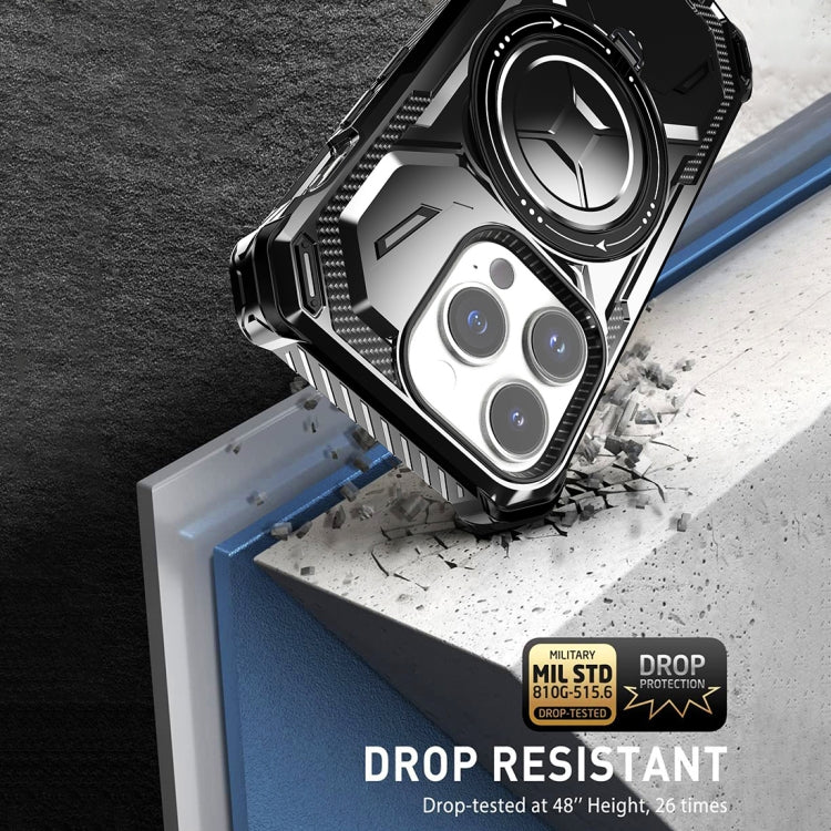 For iPhone 15 Pro Armor Series Holder Phone Case(Red) by buy2fix