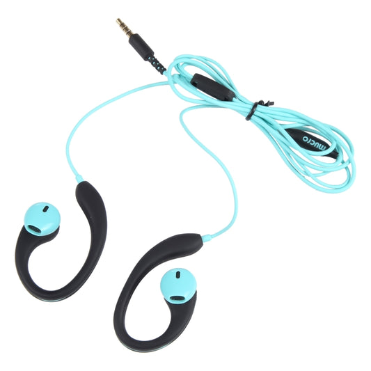Mucro R12 Wired Stereo Over-Ear Sports Earphone, Length: 1.2m(Blue) by Mucro