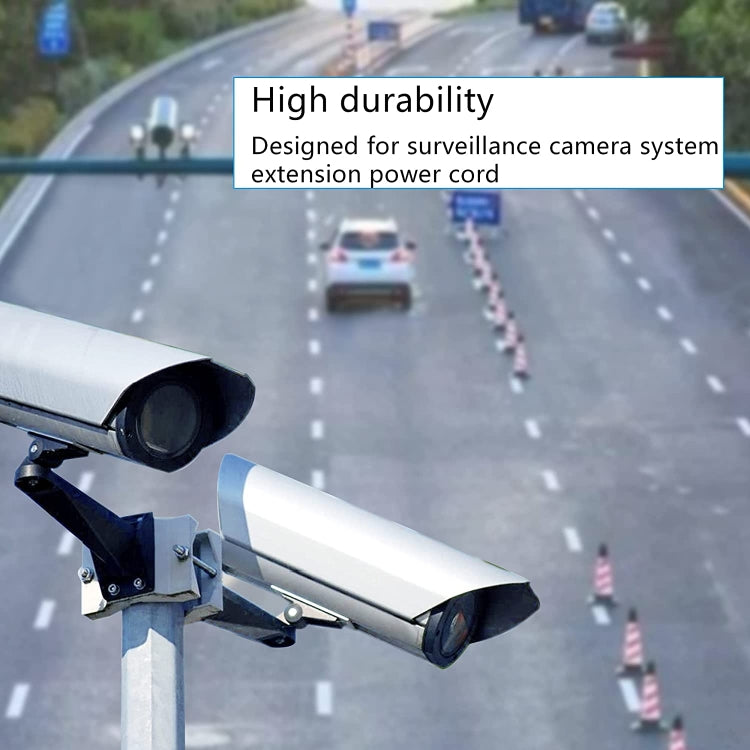 8A DC Power Plug 5.5 x 2.1mm Male to Male Adapter Connector Cable, Length:50cm(Black) by buy2fix