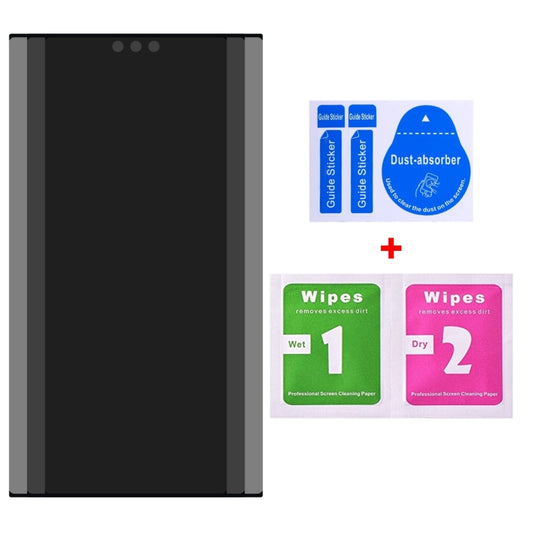 For Samsung Galaxy S23 Ultra 5G 25pcs Ultrathin 3D Curved Edge Privacy Tempered Glass Film, Support Unlock by buy2fix