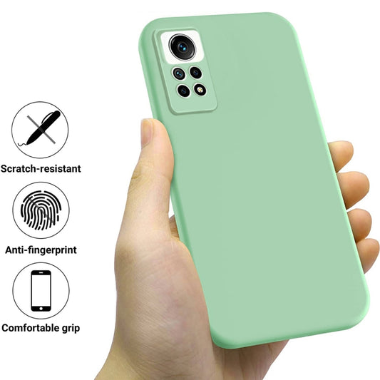 For Xiaomi Redmi Note 12 Pro 4G Pure Color Liquid Silicone Shockproof Phone Case(Green) by buy2fix