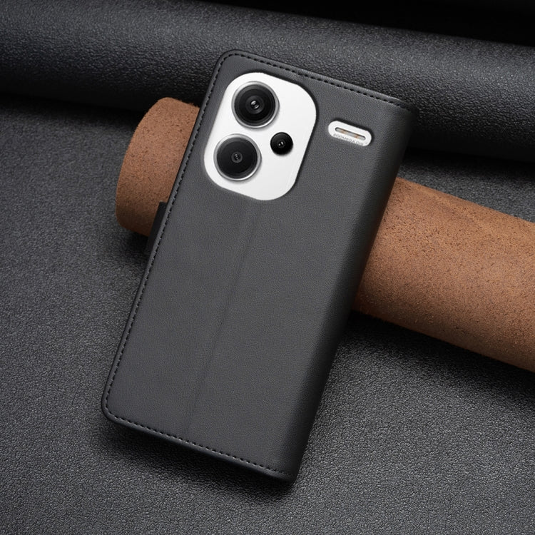 For Xiaomi Redmi Note 13 Pro+ 5G 9 Card Slots Zipper Wallet Leather Flip Phone Case(Black) by buy2fix