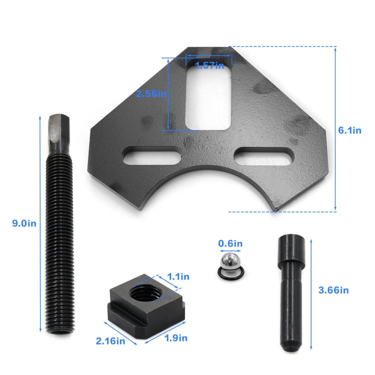 40100 Hub Remover Tool for Most 5 / 6 / 8 Wheel Hub on Cars and Trucks(Black) by buy2fix