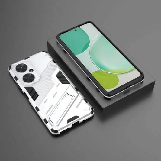 For Huawei nova 11i 4G Punk Armor 2 in 1 PC + TPU Phone Case with Holder(White) by buy2fix