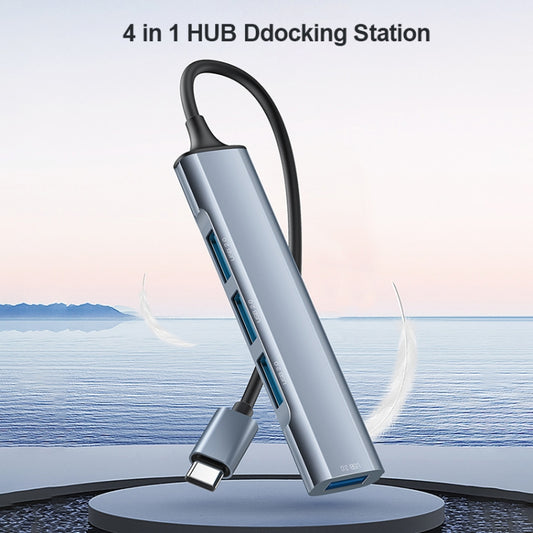 Yesido HB17 4 in 1 USB-C / Type-C Multifunctional Docking Station HUB Adapter by Yesido