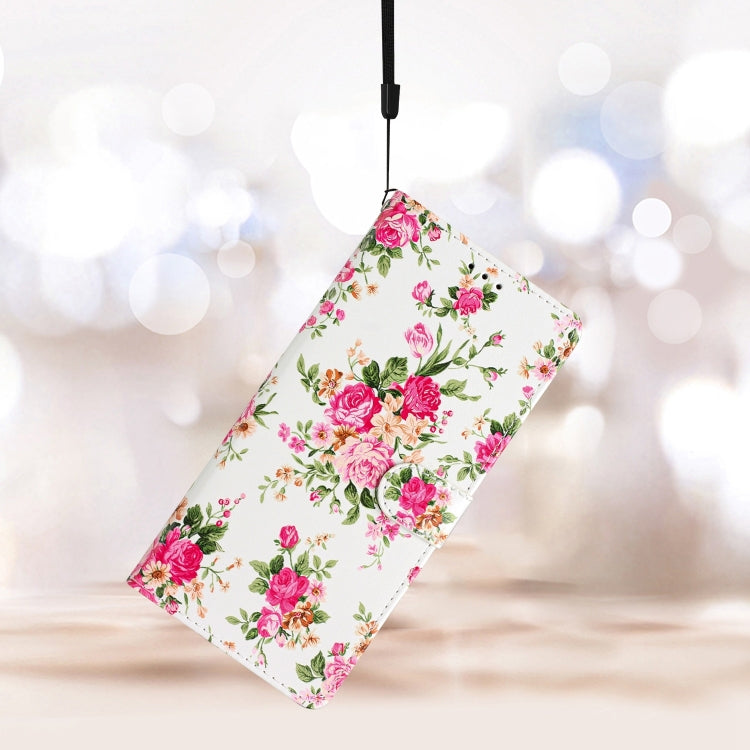For OnePlus Nord CE 3 Lite 5G Colored Drawing Leather Phone Case(Peonies) by buy2fix