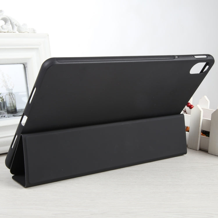 For Huawei MatePad 11 2023 GEBEI 3-folding Holder Shockproof Flip Leather Tablet Case(Black) by GEBEI