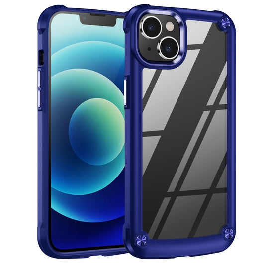 For iPhone 15 TPU + PC Lens Protection Phone Case(Blue) - iPhone 15 Cases by buy2fix | Online Shopping UK | buy2fix