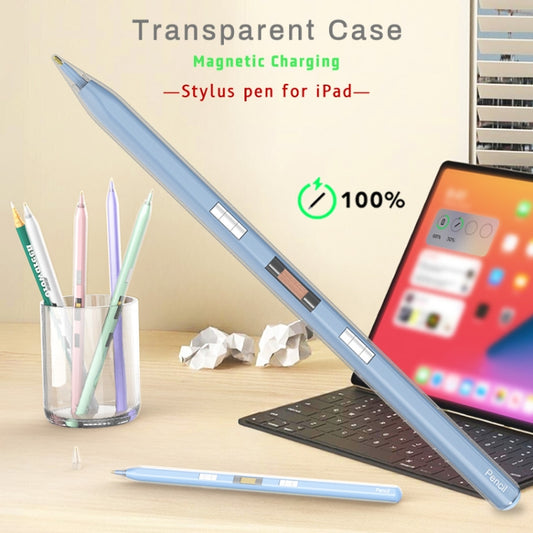 P10s Transparent Case Wireless Charging Stylus Pen for iPad 2018 or Later(Blue) by buy2fix