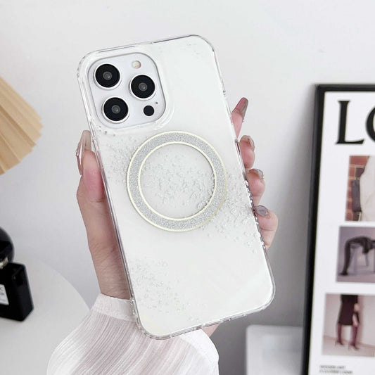 For iPhone 12 Pro Dual-side IMD Marble Magsafe Phone Case(White) by buy2fix
