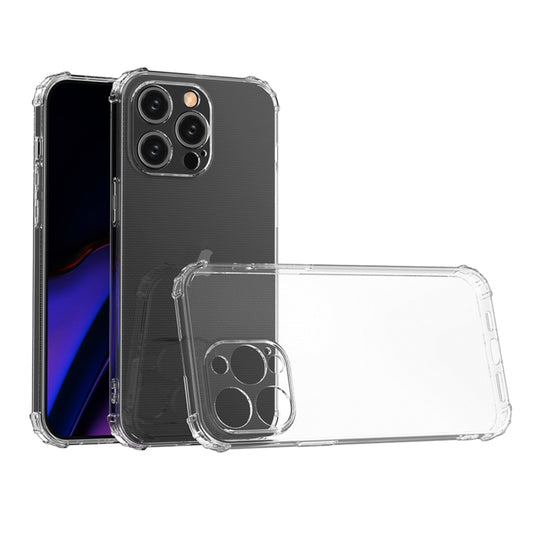 For iPhone 15 Pro Four-Corner Shockproof Clear TPU Phone Case(Transparent) - iPhone 15 Pro Cases by buy2fix | Online Shopping UK | buy2fix