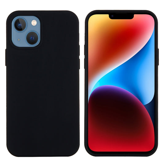 For iPhone 15 Solid Color Silicone Phone Case(Black) by buy2fix