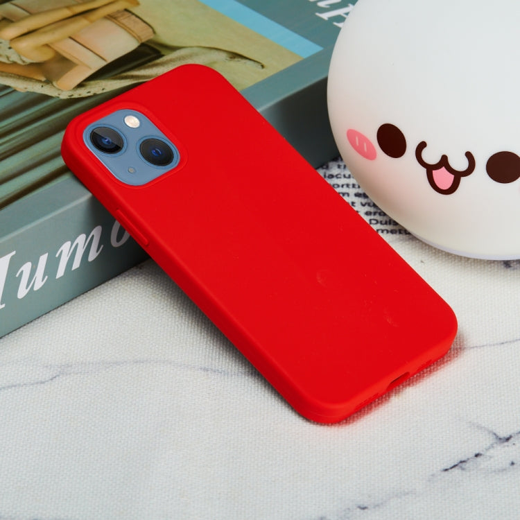 For iPhone 15 Solid Color Silicone Phone Case(Red) by buy2fix