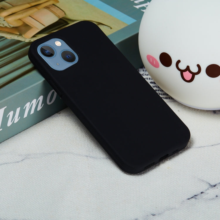 For iPhone 15 Plus Solid Color Silicone Phone Case(Black) by buy2fix