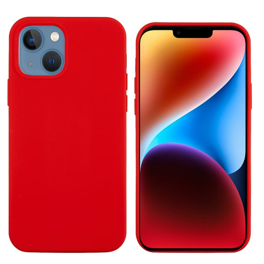 For iPhone 15 Plus Solid Color Silicone Phone Case(Red) by buy2fix