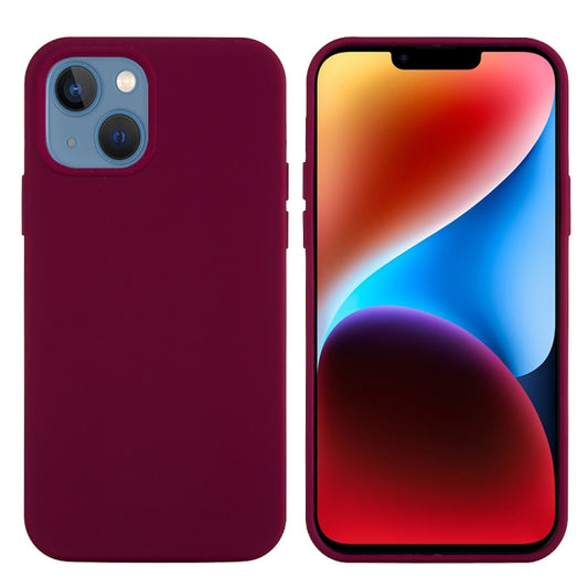 For iPhone 15 Plus Solid Color Silicone Phone Case(Violet) by buy2fix