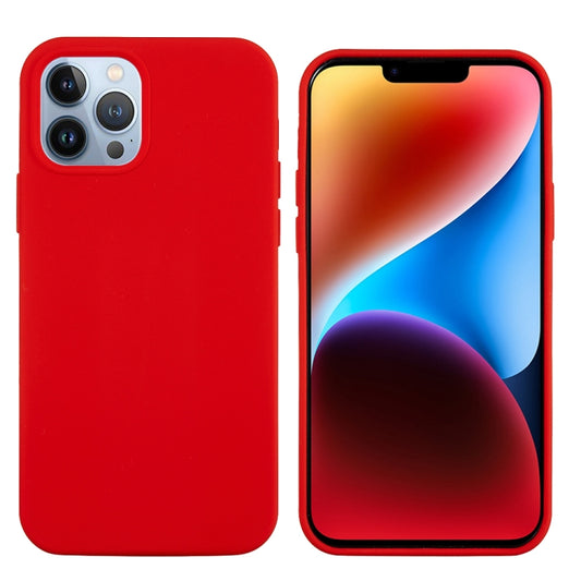 For iPhone 15 Pro Solid Color Silicone Phone Case(Red) by buy2fix