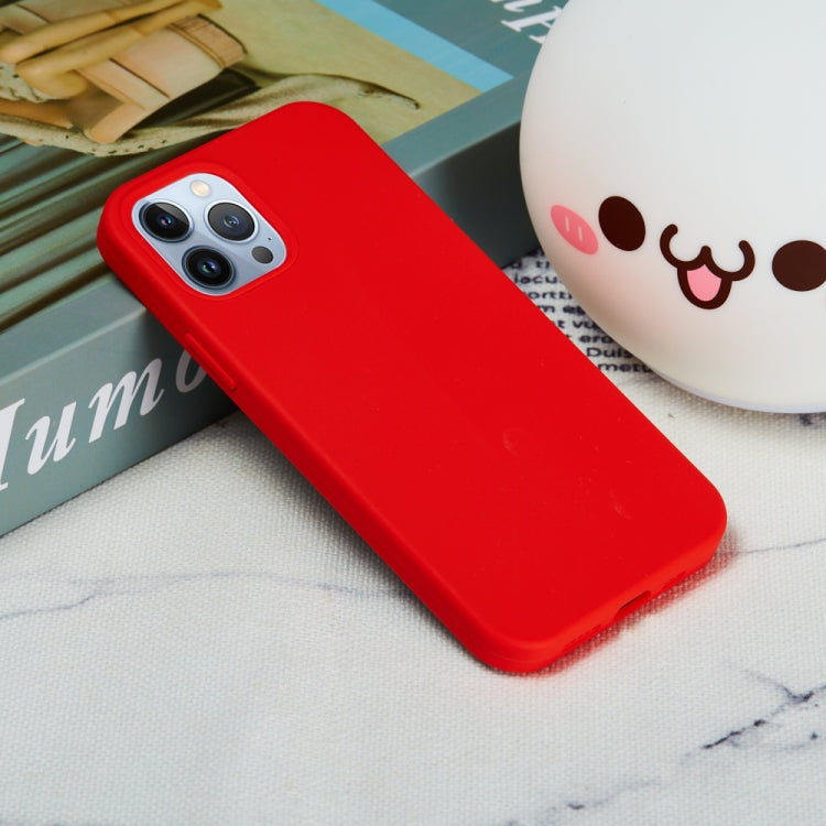 For iPhone 15 Pro Solid Color Silicone Phone Case(Red) by buy2fix