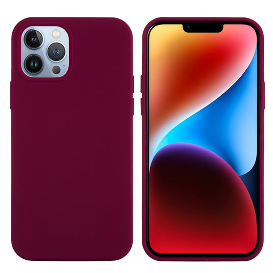 For iPhone 15 Pro Solid Color Silicone Phone Case(Violet) by buy2fix