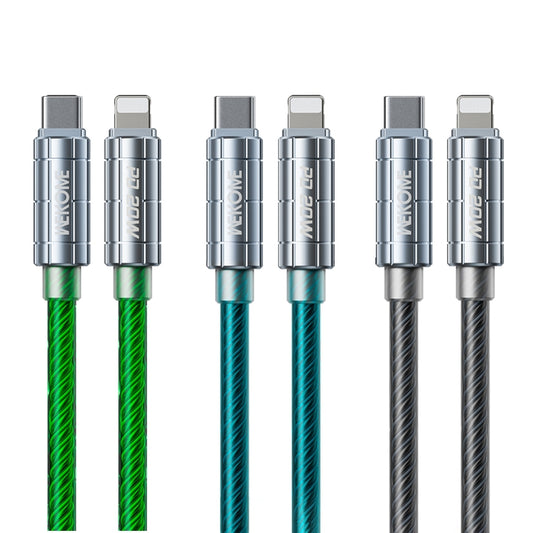 WK WDC-205 PD 20W USB-C/Type-C to 8 Pin Super Fast Charge Data Cable, Length: 1m(Green) by WK
