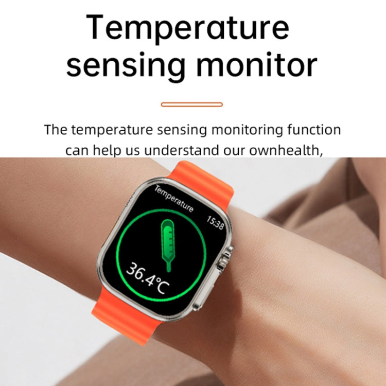 WS-E9 Ultra 2.2 inch IP67 Waterproof Silicone Band Smart Watch, Support Heart Rate / NFC(Blue) by buy2fix