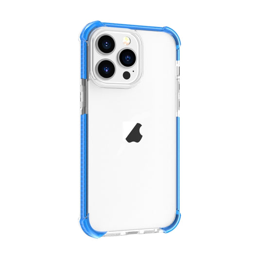 For iPhone 15 Pro Max Four-corner Shockproof TPU Hybrid Acrylic Phone Case(Blue) by buy2fix