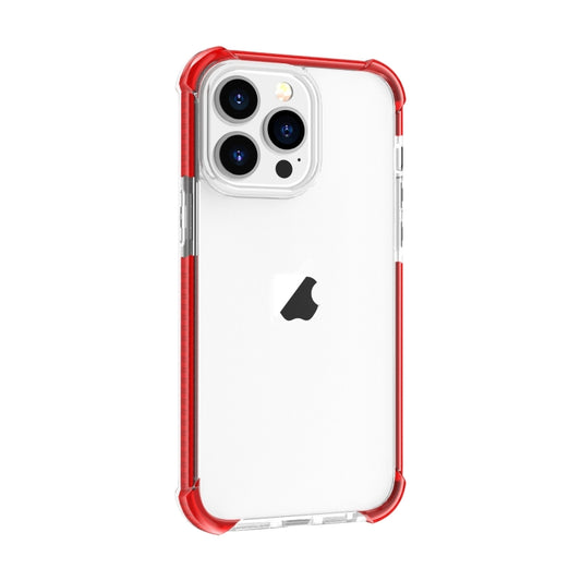 For iPhone 15 Pro Four-corner Shockproof TPU Hybrid Acrylic Phone Case(Red) by buy2fix