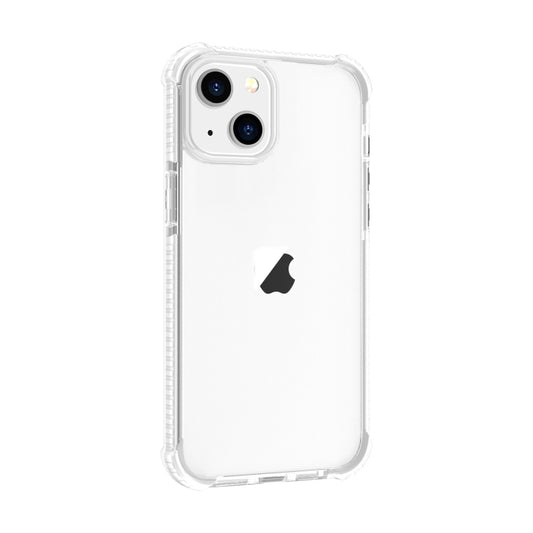 For iPhone 15 Plus Four-corner Shockproof TPU Hybrid Acrylic Phone Case(Transparent) by buy2fix