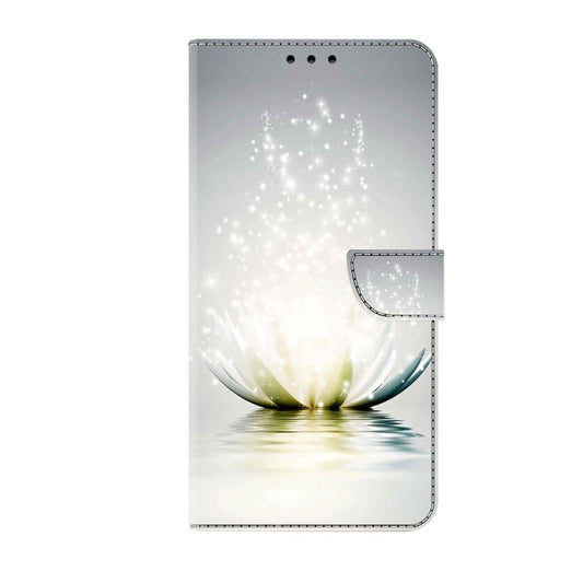 For Xiaomi Redmi Note 8 Crystal 3D Shockproof Protective Leather Phone Case(Light Lotus) by buy2fix