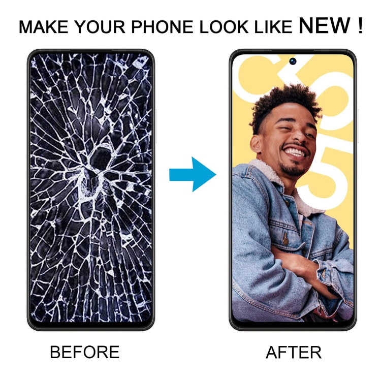 For Realme C55 OEM LCD Screen Digitizer Full Assembly with Frame by buy2fix