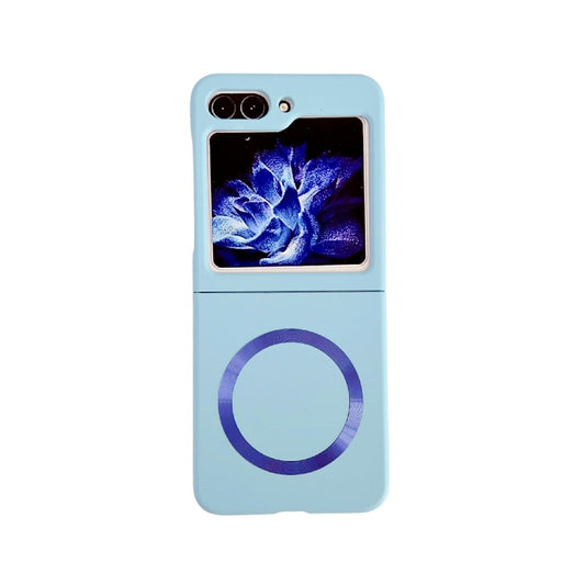For Samsung Galaxy Z Flip5 Skin Feel Magsafe Magnetic Shockproof PC Phone Case(Blue) by buy2fix