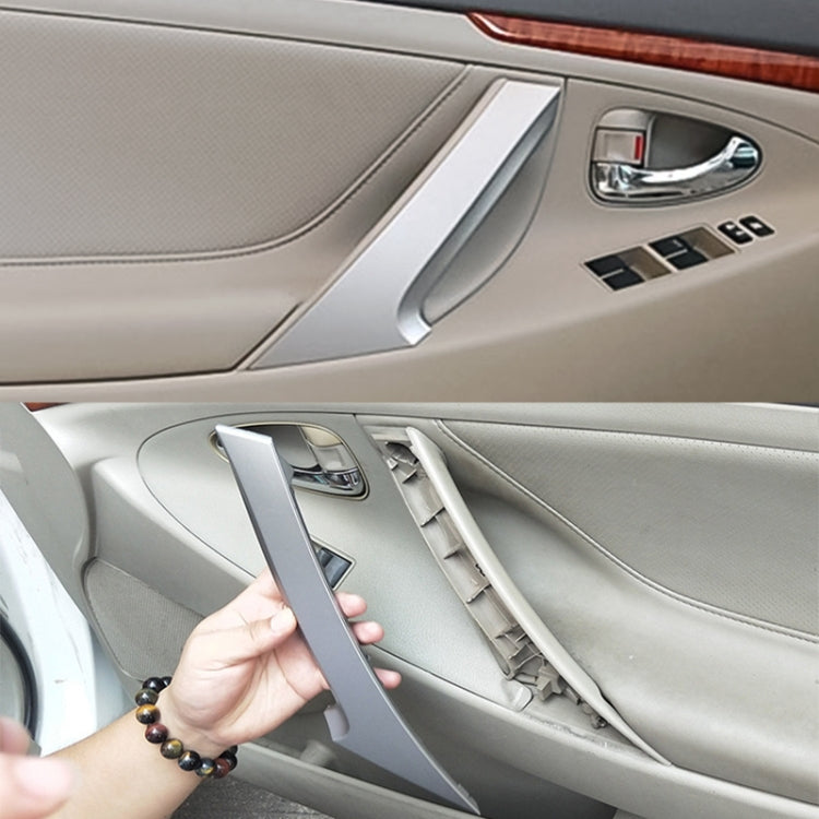 For Toyota Camry 2006-2011 Left-hand Drive Car Door Inside Handle Cover 74646-06080, Type:Left Rear(Matte) by buy2fix