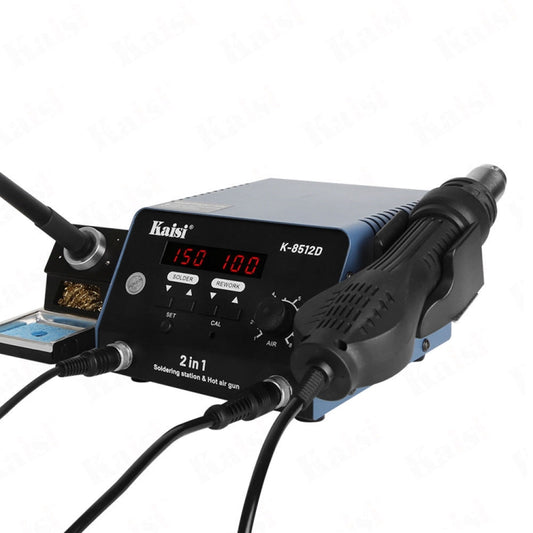 Kaisi 8512D 2 in 1 Smart Digital Display Hot Air Gun Soldering Iron Rework Station, Plug:US by Kaisi