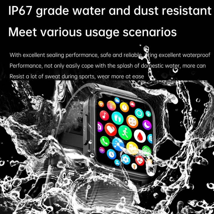 ET540 1.91 inch IP67 Waterproof Silicone Band Smart Watch, Support ECG / Non-invasive Blood Glucose Measurement(Red) by buy2fix