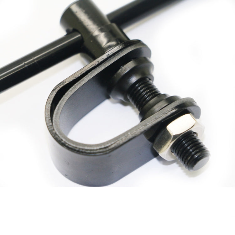 SF-127 Motorcycle Small Round Rearview Mirror Reversing Mirror(Silver Plating) by buy2fix