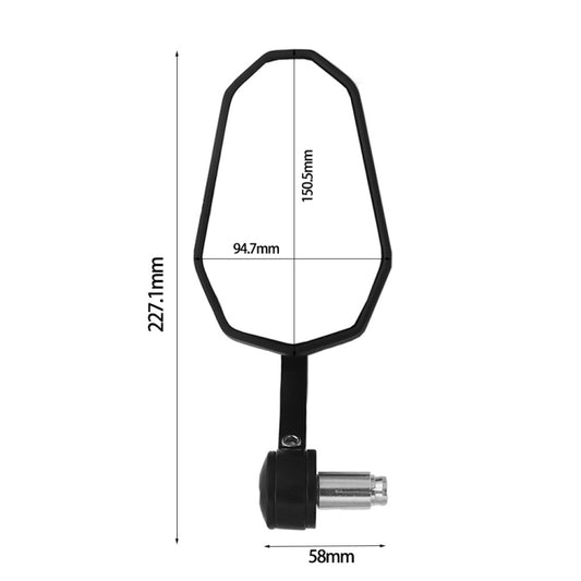 SF-172 Motorcycle Electric Vehicle Modified Handle Rearview Mirror by buy2fix