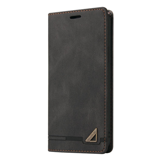 For Xiaomi Poco F5 Pro/Redmi K60/K60 Pro Skin Feel Anti-theft Brush Horizontal Flip Leather Case with Holder(Black) by buy2fix
