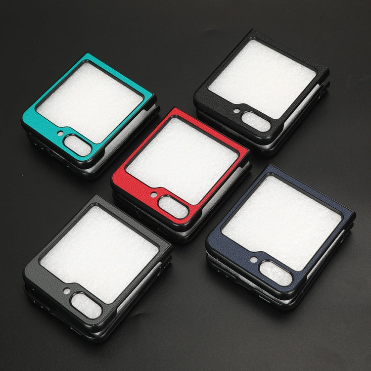 For Samsung Galaxy Z Flip5 Litchi Texture Card Slots Back Cover Phone Case(Green) by buy2fix